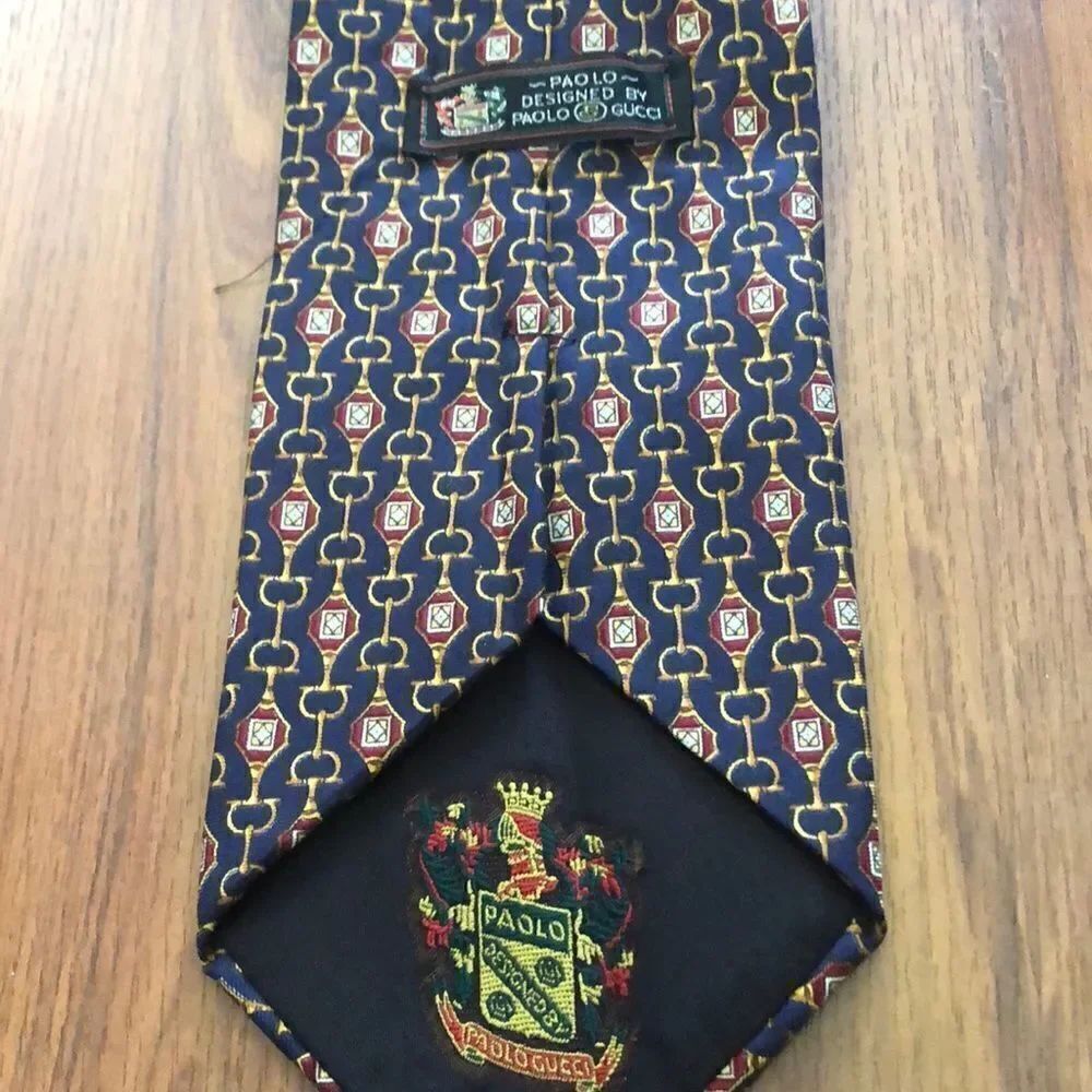 Vintage Paolo Gucci Horse bit tie.